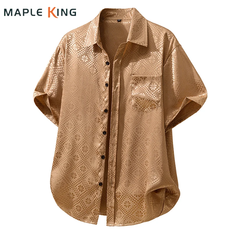 Floral Plaid Satin Print Cuban Shirt for Man Luxury Hawaiian Camisas Hombre Elegante Pocket Designer Mens Vacation Loose Shirts
Floral Plaid Satin Print Cuban Shirt for Man Luxury Hawaiian Camisas Hombre Elegante Pocket Designer Mens Vacation Loose Shirts