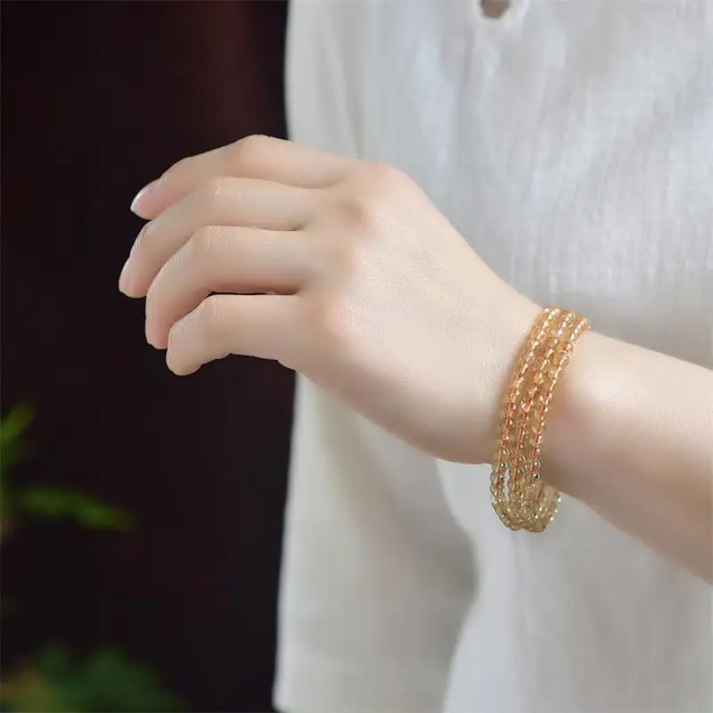 4MM Natural Citrine Bead Bracelet Women Fashion Healing Crystal Round Beads Lovers Strand Jewelry Gift
4MM Natural Citrine Bead Bracelet Women Fashion Healing Crystal Round Beads Lovers Strand Jewelry Gift