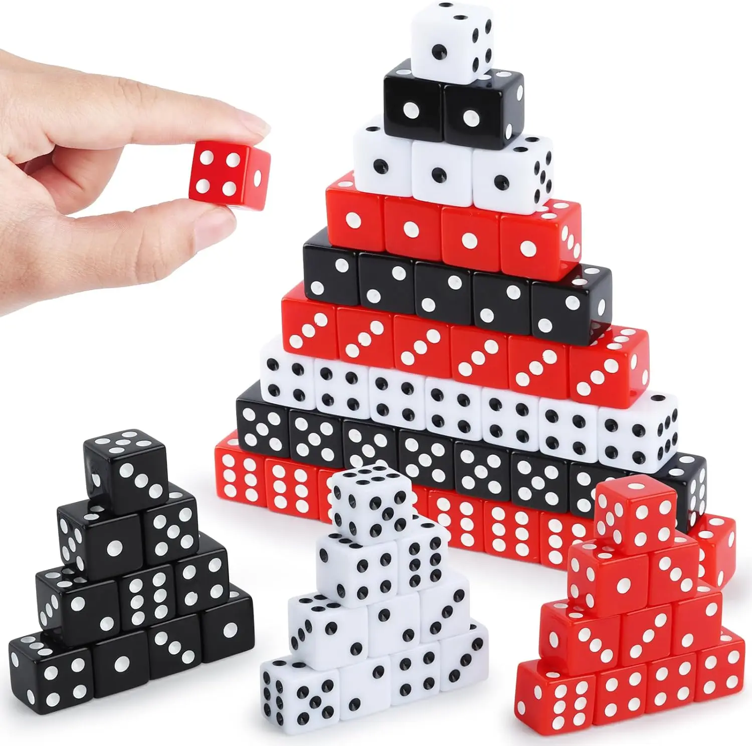 100 Pcs 16mm Acrylic Dice Set - 6 Sided Game Dice for Board Games, Party Supplies, Vegas Theme
100 Pcs 16mm Acrylic Dice Set - 6 Sided Game Dice for Board Games, Party Supplies, Vegas Theme