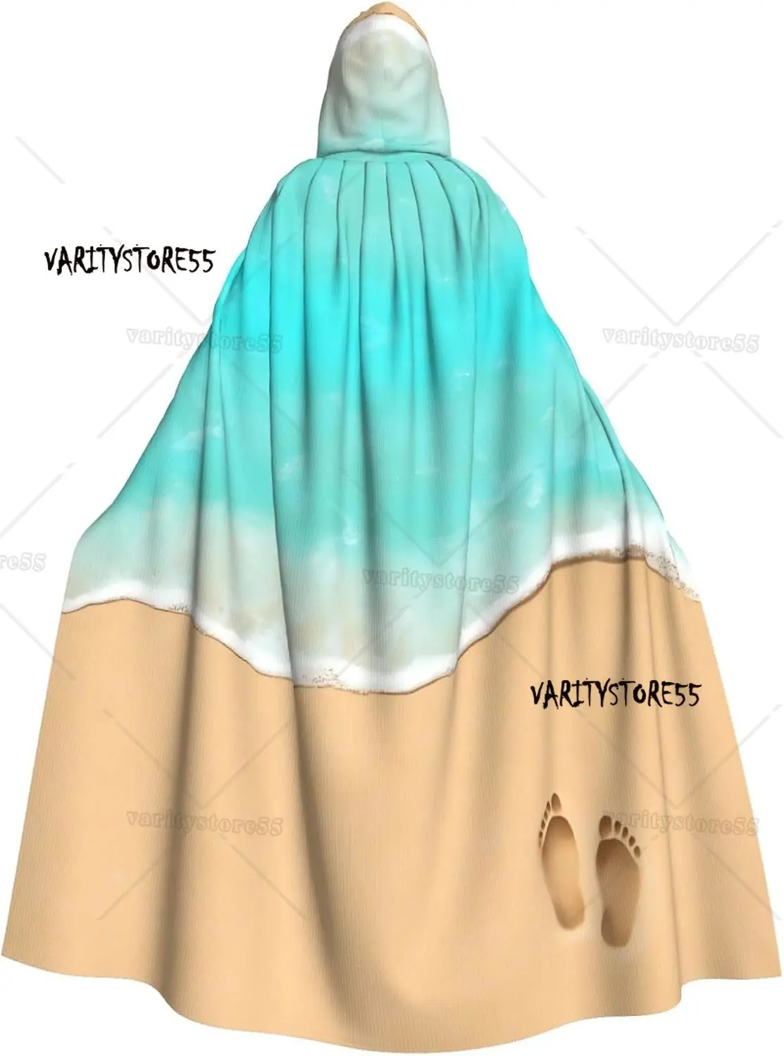 Плащ для взрослых с принтом пляжного следа и капюшоном, костюм ведьмы-волшебника на Хэллоуин и Рождество
Плащ для взрослых с принтом пляжного следа и капюшоном, костюм ведьмы-волшебника на Хэллоуин и Рождество