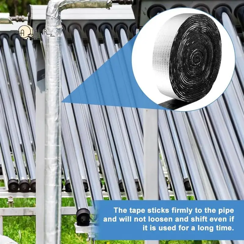 A18R -Pipe Insulation Wrap 32.8 FT Foil Outdoor Foam Pipe Wrap Insulation Tape Self Adhesive For Winter Freeze Protection
A18R -Pipe Insulation Wrap 32.8 FT Foil Outdoor Foam Pipe Wrap Insulation Tape Self Adhesive For Winter Freeze Protection