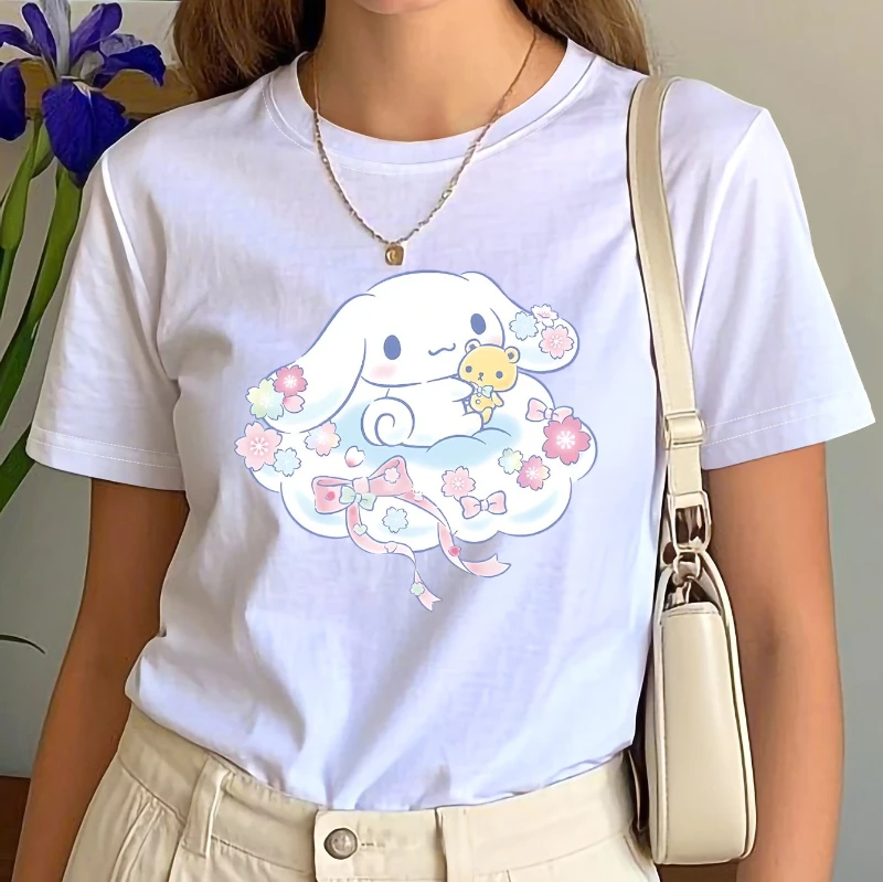 Clouds Cinnamoroll Printed T-shirt T-shirt Short Sleeve Fashion Fabric Is Comfortable and Soft and Machine Washable.
Clouds Cinnamoroll Printed T-shirt T-shirt Short Sleeve Fashion Fabric Is Comfortable and Soft and Machine Washable.