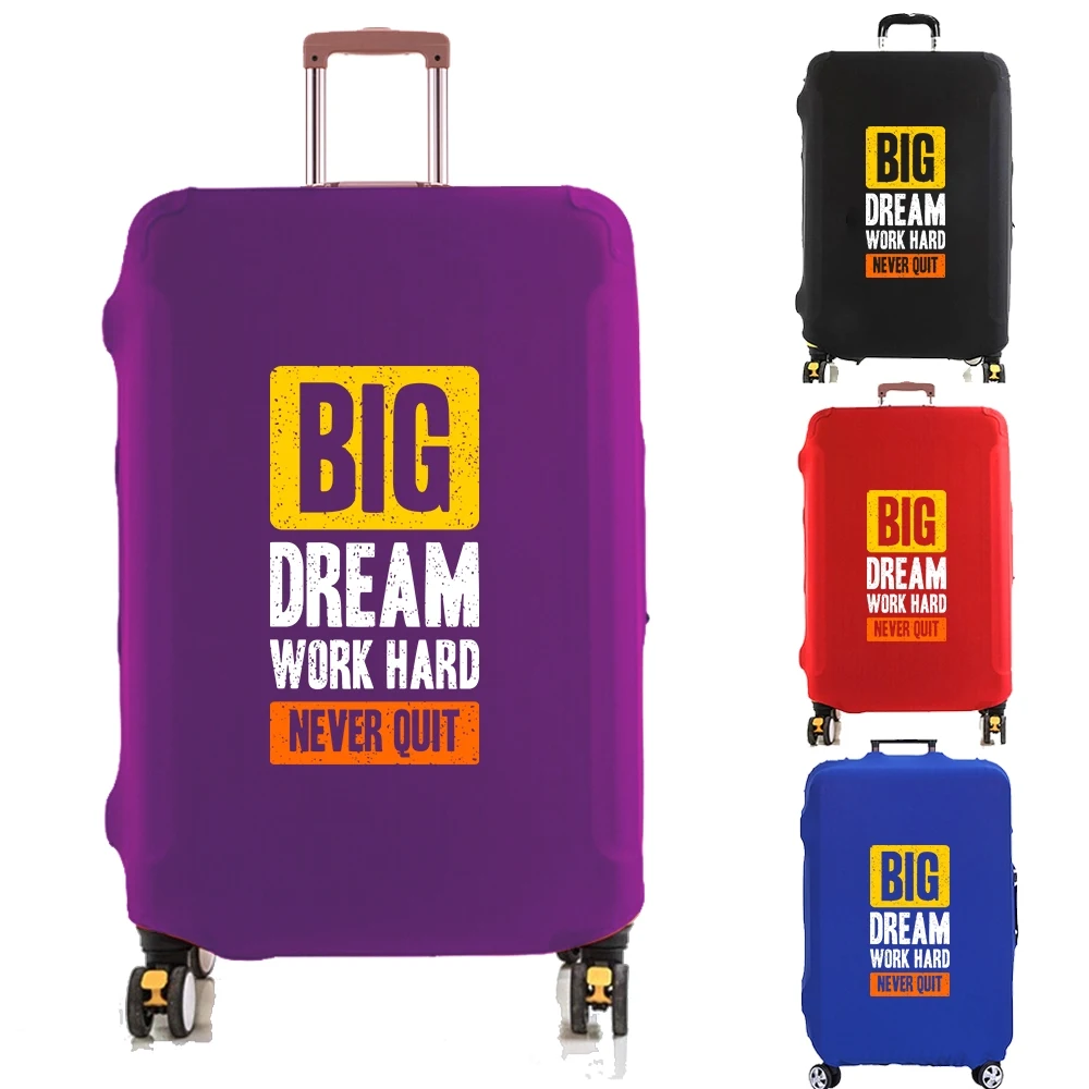Luggage Cover Suitcase Protector Never Quit Letter Thicker Elastic Dust Covering for 18-32 Inch Trolley Case Travel Accessories
Luggage Cover Suitcase Protector Never Quit Letter Thicker Elastic Dust Covering for 18-32 Inch Trolley Case Travel Accessories