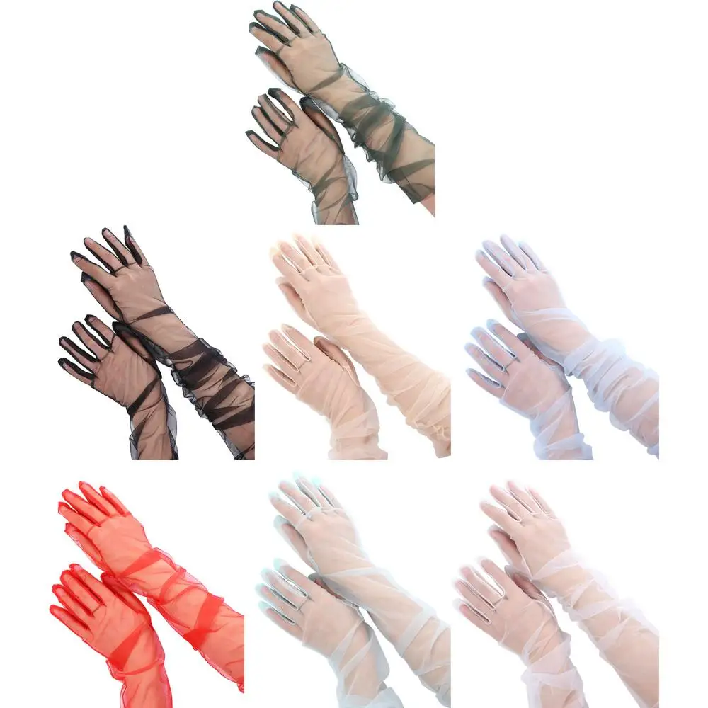 Thin Ultra Long Sheer Tulle Women Full Finger Women Gloves Thin Gloves Lace Mitten Five Fingers Mitts
Thin Ultra Long Sheer Tulle Women Full Finger Women Gloves Thin Gloves Lace Mitten Five Fingers Mitts