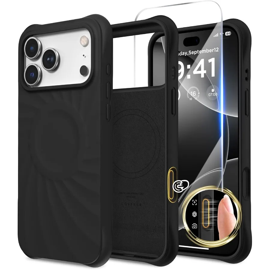 Shockproof Protective Magnetic Case for iPhone 17 Pro 6.3 with MagSafe Compatibility and Integrated Silicone Camera Control But
Shockproof Protective Magnetic Case for iPhone 17 Pro 6.3 with MagSafe Compatibility and Integrated Silicone Camera Control But