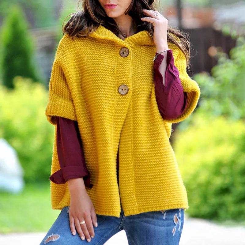 Women's Hooded Sweater Cardigan 2023 Autumn And Winter New Solid Color Fashion Simple Casual Large Size Short-Sleeved Sweater
Women's Hooded Sweater Cardigan 2023 Autumn And Winter New Solid Color Fashion Simple Casual Large Size Short-Sleeved Sweater