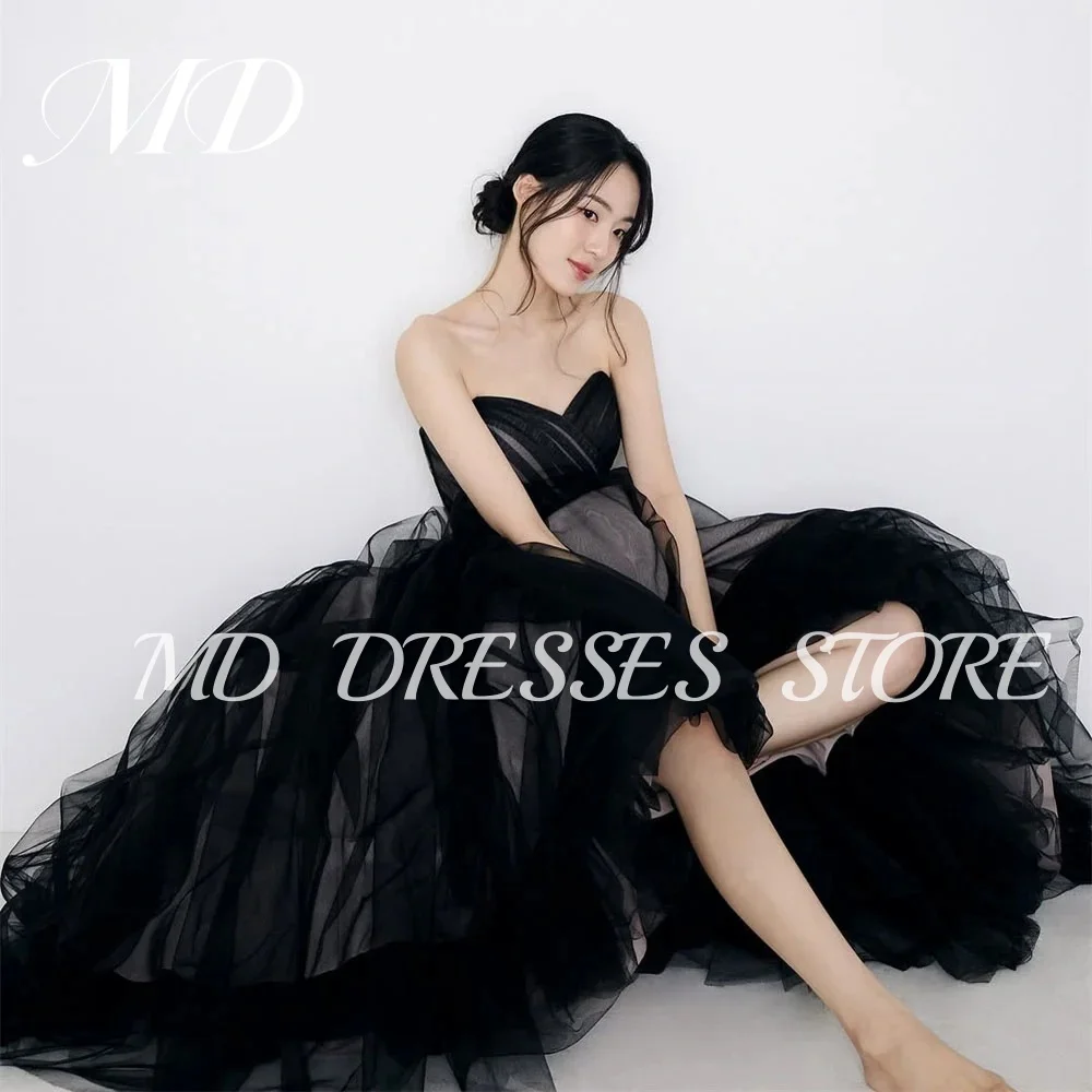 MD Black A-line Wedding Dresses For Women Sweetheart Tulle Bride Gowns Korea Photo shoot Tiered Reception Dress Customized 2025
MD Black A-line Wedding Dresses For Women Sweetheart Tulle Bride Gowns Korea Photo shoot Tiered Reception Dress Customized 2025