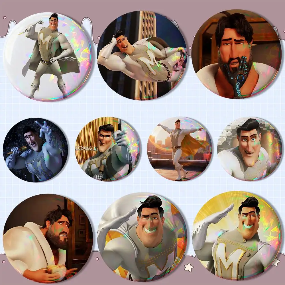 M-Megamind energy Metro Man Badge on Backpack Clothes decoration Tinplate Round Brooch Funny Custom Gifts for Friend
M-Megamind energy Metro Man Badge on Backpack Clothes decoration Tinplate Round Brooch Funny Custom Gifts for Friend