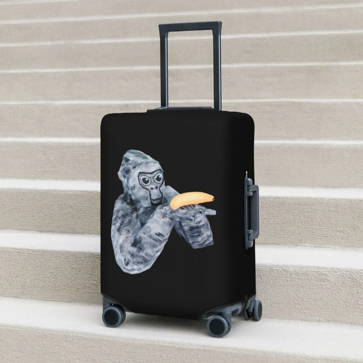 Here Banana - Gorilla Tag Banana Delivery Suitcase Cover Protection Elastic Travel Luggage Protector Covers for 18-32 Inch
Here Banana - Gorilla Tag Banana Delivery Suitcase Cover Protection Elastic Travel Luggage Protector Covers for 18-32 Inch