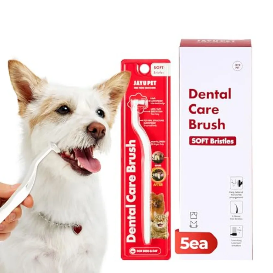 JAYU PET Dental Care Brush 5ea - Dog Toothbrush Cat Toothbrush Dental Care for Kitten and Small Dogs Removing Old Plaque and Ta
JAYU PET Dental Care Brush 5ea - Dog Toothbrush Cat Toothbrush Dental Care for Kitten and Small Dogs Removing Old Plaque and Ta