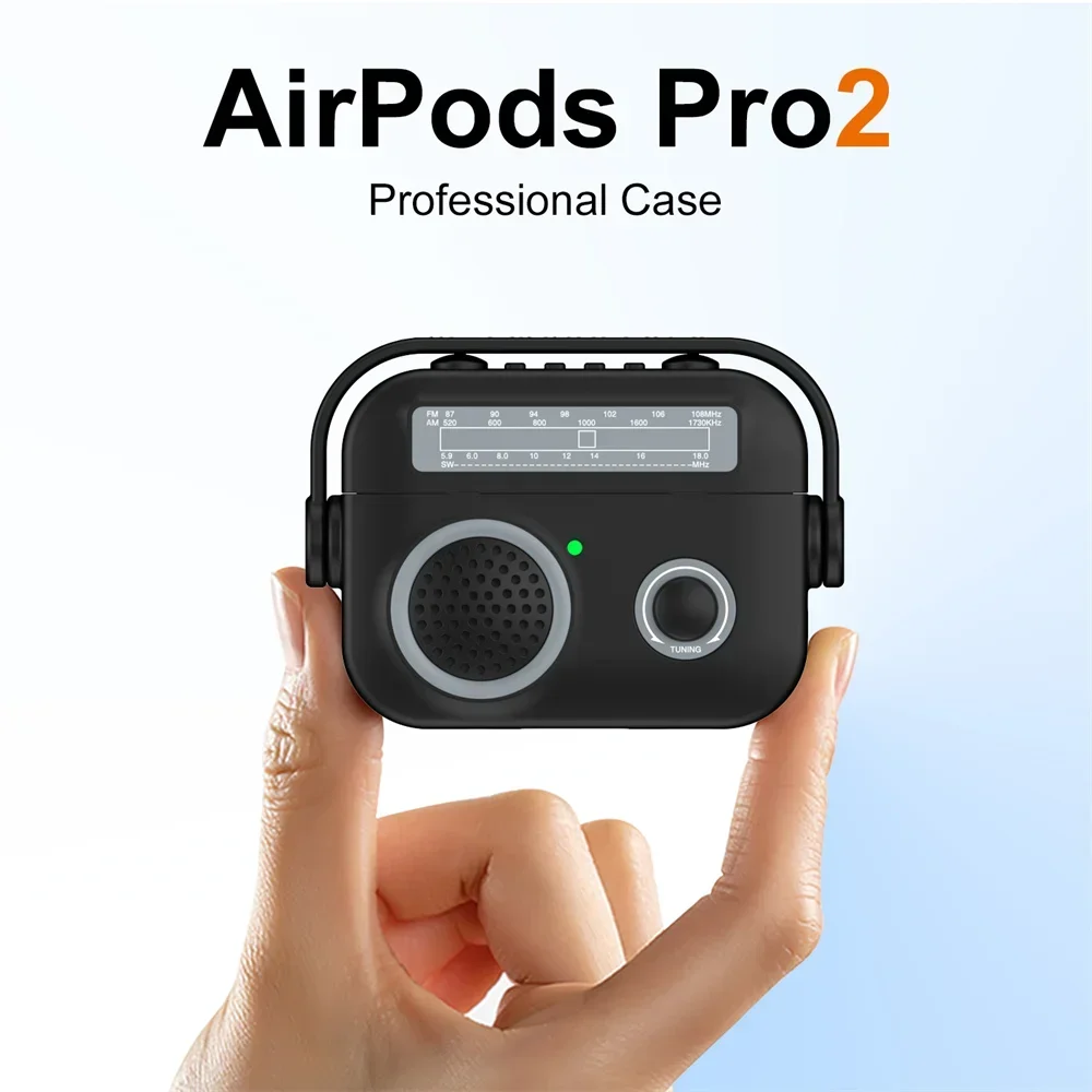 Retro Anti-drop Earphone Case for AirPods Pro3 case Headset Soft Cover for funda AirPods 4 airpod Pro2 Cases Cartoon Radio
Retro Anti-drop Earphone Case for AirPods Pro3 case Headset Soft Cover for funda AirPods 4 airpod Pro2 Cases Cartoon Radio