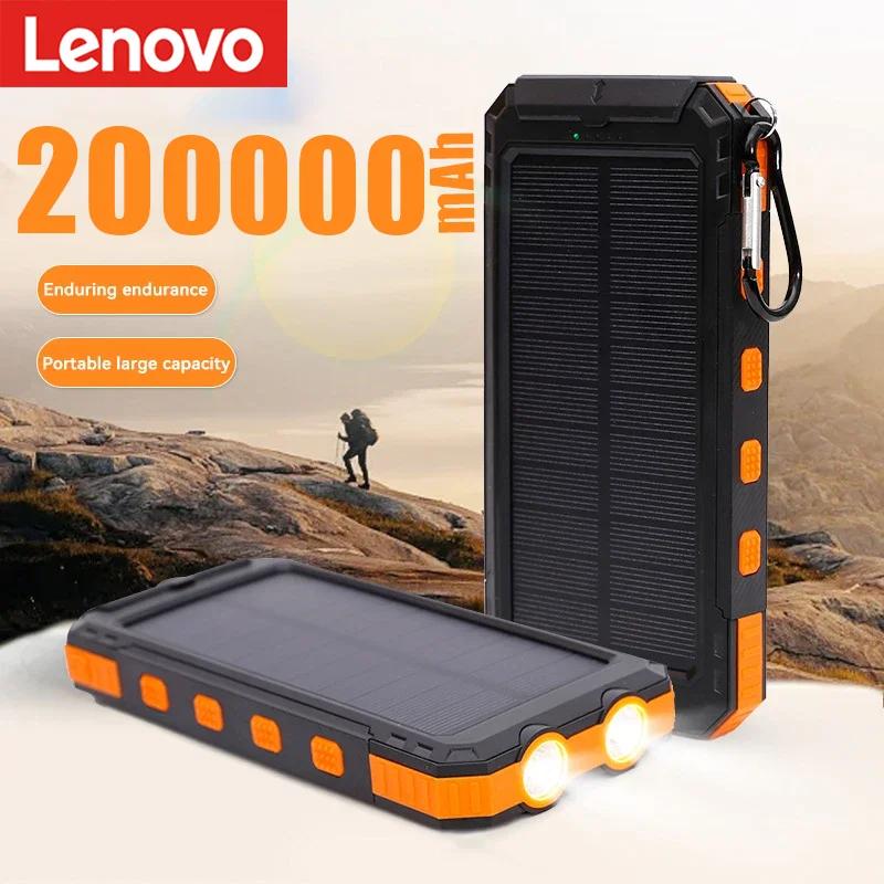 Новый внешний аккумулятор Lenovo на солнечной батарее емкостью 200000 мАч, тонкое зарядное устройство высокой емкости, внешний водонепроницаемый аккумулятор со светодиодной подсветкой
Новый внешний аккумулятор Lenovo на солнечной батарее емкостью 200000 мАч, тонкое зарядное устройство высокой емкости, внешний водонепроницаемый аккумулятор со светодиодной подсветкой