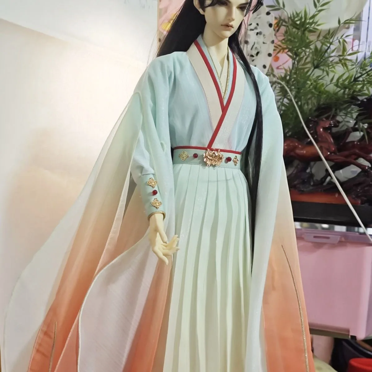 Ancient Style Skirt 1/3 BJD Doll Clothes, Original Gradient Orange Uncle Doll Dress
Ancient Style Skirt 1/3 BJD Doll Clothes, Original Gradient Orange Uncle Doll Dress