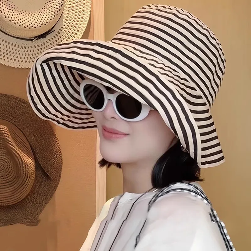 2025 Summer Kids Basin Hat - Retro Striped Fisherman Design, Long Short Brim Sunscreen Webbing Hat Big Head Circumference
2025 Summer Kids Basin Hat - Retro Striped Fisherman Design, Long Short Brim Sunscreen Webbing Hat Big Head Circumference