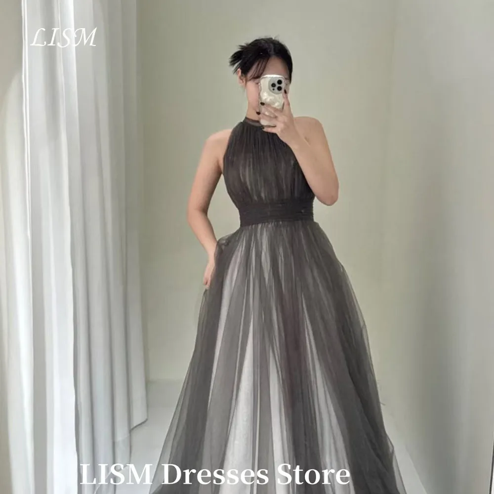 LISM Simple Korea A-Line Party Dresses Photo Shoot Halter tulle Elegant Floor Length Evening Dress 웨딩드레스 Customized
LISM Simple Korea A-Line Party Dresses Photo Shoot Halter tulle Elegant Floor Length Evening Dress 웨딩드레스 Customized