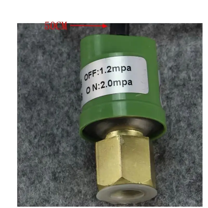 OFF: 1.2Mpa ON: 2.0Mpa Air conditioning heat pump/compressor high pressure protector
OFF: 1.2Mpa ON: 2.0Mpa Air conditioning heat pump/compressor high pressure protector