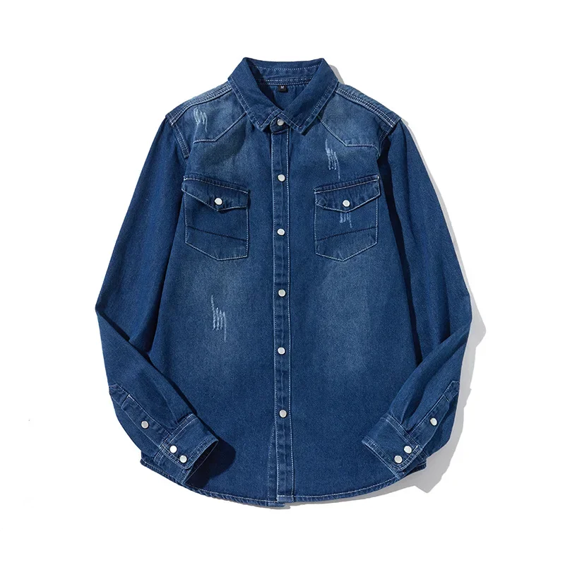 2025 Men's Shirts High Quality Cotton Brand Shirts Men Daily Casual Denim Cardigan Spring Long Sleeve Denim Shirt Jacket Shirts
2025 Men's Shirts High Quality Cotton Brand Shirts Men Daily Casual Denim Cardigan Spring Long Sleeve Denim Shirt Jacket Shirts