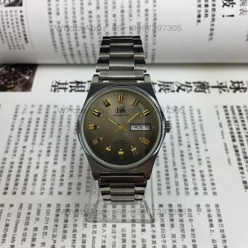 24-Hour Shipping Double Calendar Brown Disk Manual Mechanical Watch, Diameter 36mm
24-Hour Shipping Double Calendar Brown Disk Manual Mechanical Watch, Diameter 36mm