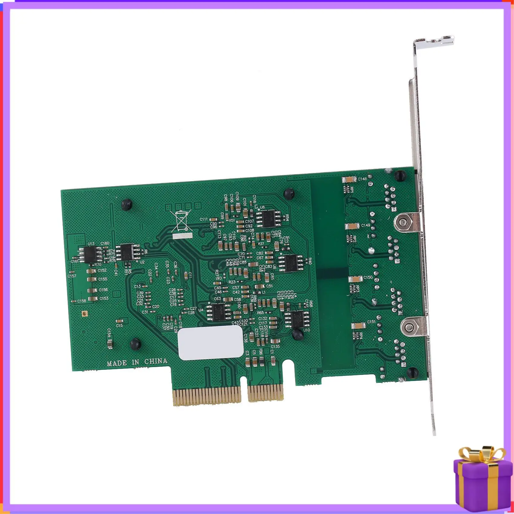 Advanced PCIE X4 2.5G Gigabit Network Card RTL8125B 4 Port Ethernet Network Card Desktop Server Network Card
Advanced PCIE X4 2.5G Gigabit Network Card RTL8125B 4 Port Ethernet Network Card Desktop Server Network Card