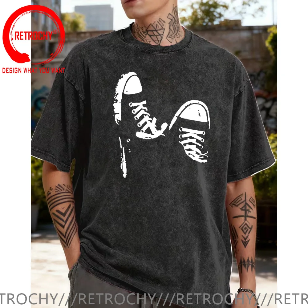 Винтажная футболка из выстиранного хлопка с принтом в стиле хип-хоп и скейт-обуви, мужская модная хлопковая футболка, летняя дышащая футболка
Винтажная футболка из выстиранного хлопка с принтом в стиле хип-хоп и скейт-обуви, мужская модная хлопковая футболка, летняя дышащая футболка