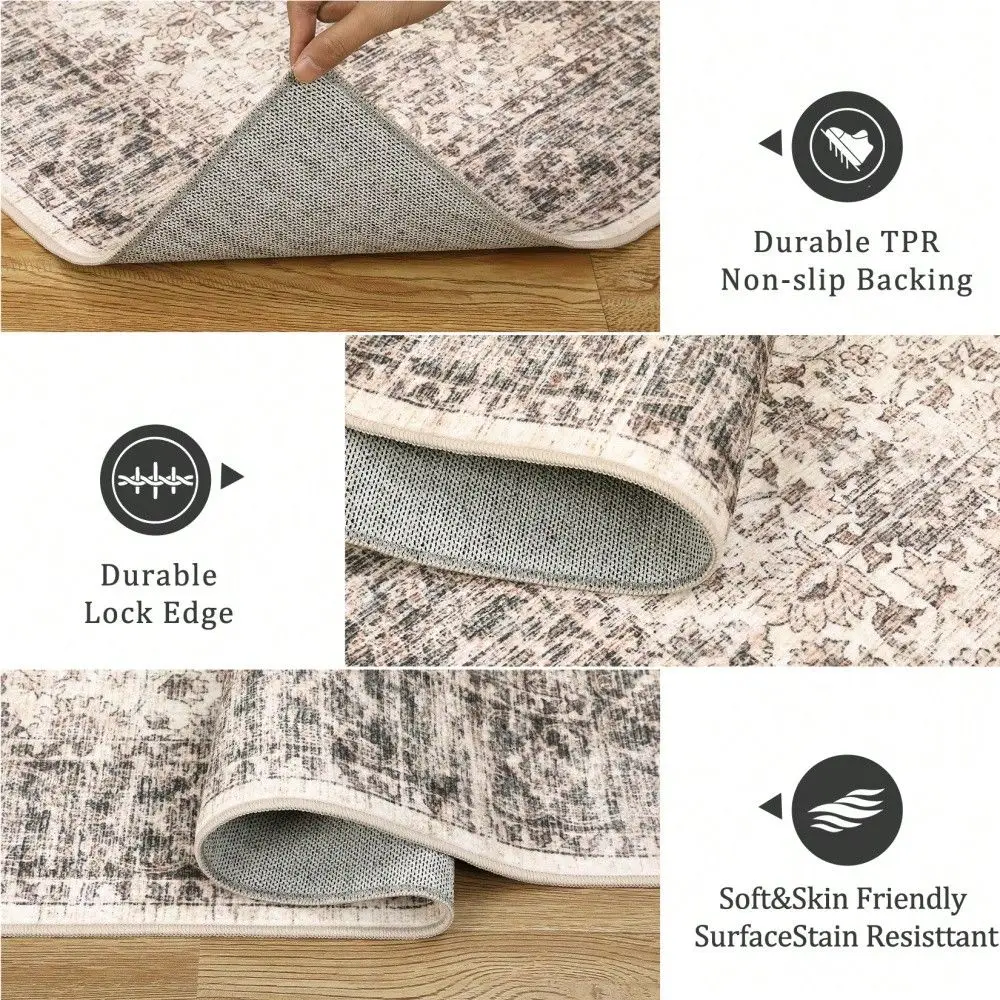 Boho Area Rug Washable Runner Rug Soft Low Pile Pastel Carpet For Living Room Bedroom Nursery Farmhouse
Boho Area Rug Washable Runner Rug Soft Low Pile Pastel Carpet For Living Room Bedroom Nursery Farmhouse