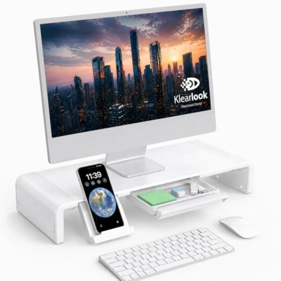 Monitor Stand Riser, Klearlook Foldable, Height Adjustable Computer Stand, Desk Shelf Riser with Storage Drawer andTablet Phone
Monitor Stand Riser, Klearlook Foldable, Height Adjustable Computer Stand, Desk Shelf Riser with Storage Drawer andTablet Phone