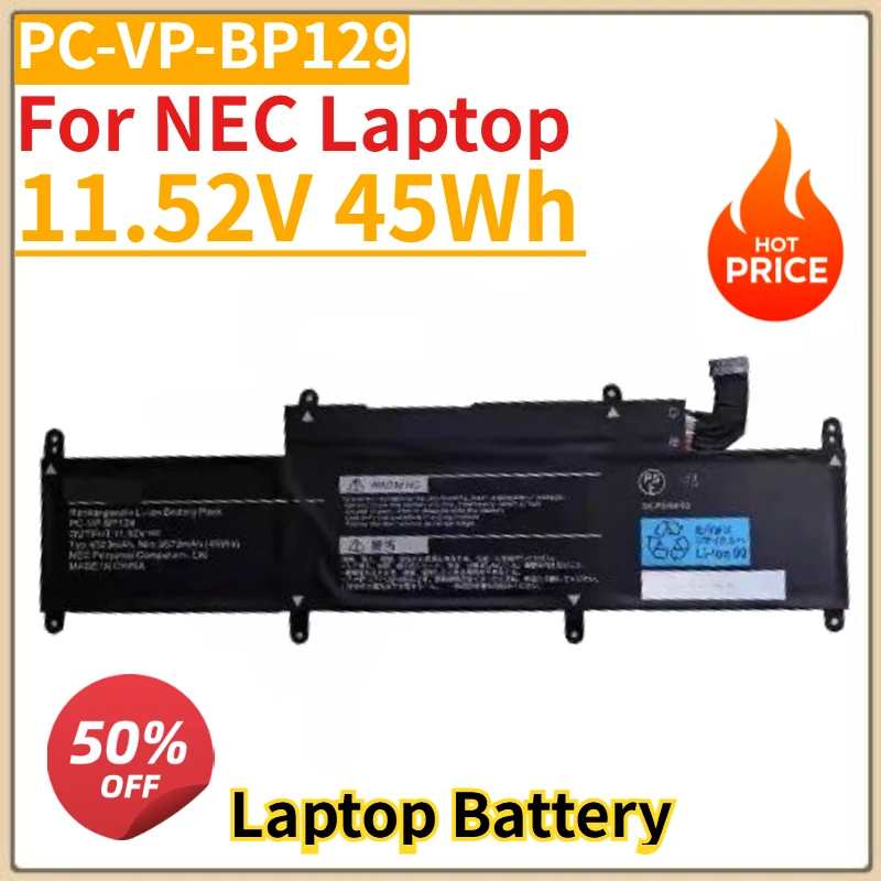 High Quality NEW PC-VP-BP129 11.52V 45Wh Laptop Battery For NEC Laptop Replacement Battery
High Quality NEW PC-VP-BP129 11.52V 45Wh Laptop Battery For NEC Laptop Replacement Battery
