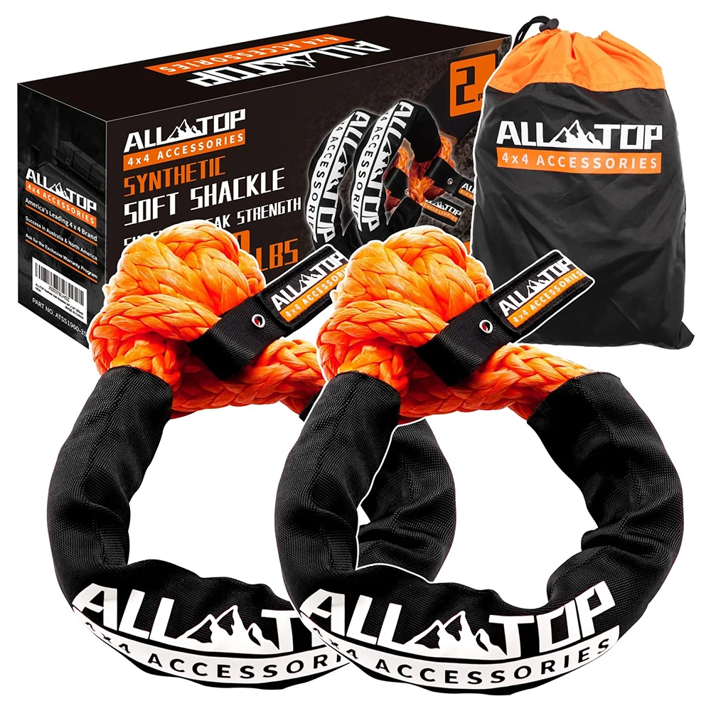 21T Synthetic Soft Shackle Rope 1/2in x 22in Car Towing Rope Outdoor Trucks Recovery Tow Shackles for Offroad 4x4 Vehicles 2 PCS
21T Synthetic Soft Shackle Rope 1/2in x 22in Car Towing Rope Outdoor Trucks Recovery Tow Shackles for Offroad 4x4 Vehicles 2 PCS