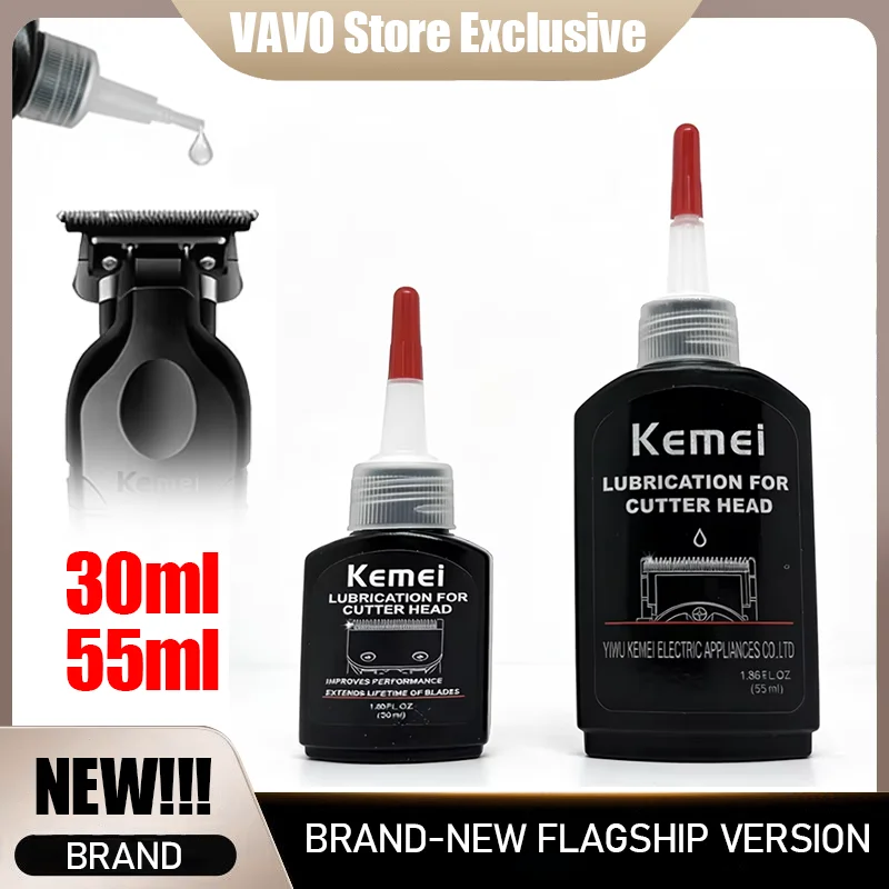 KEMEI 55/30ml Hair Clipper Lubricant Oil Blade Maintenance Lube Reduces Noise Prevents Rust Extends Lifespan Of Shavers
KEMEI 55/30ml Hair Clipper Lubricant Oil Blade Maintenance Lube Reduces Noise Prevents Rust Extends Lifespan Of Shavers
