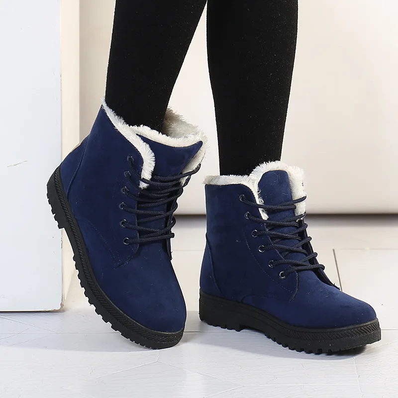 Ladies Large Size Fur Lined Leather Snow Boots Korean Style Short Tube Cotton Shoes Warm Flat Heel EVA Outsole Winter Boots
Ladies Large Size Fur Lined Leather Snow Boots Korean Style Short Tube Cotton Shoes Warm Flat Heel EVA Outsole Winter Boots