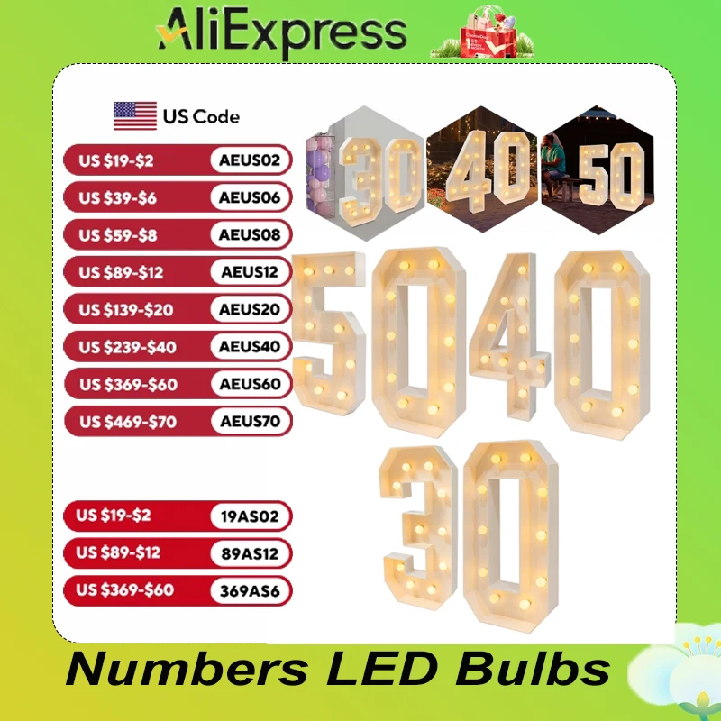 39.37inches/3.28ft Light Up Numbers With 20* LED Bulbs for Birthday parties,Anniversaries Decoration
39.37inches/3.28ft Light Up Numbers With 20* LED Bulbs for Birthday parties,Anniversaries Decoration