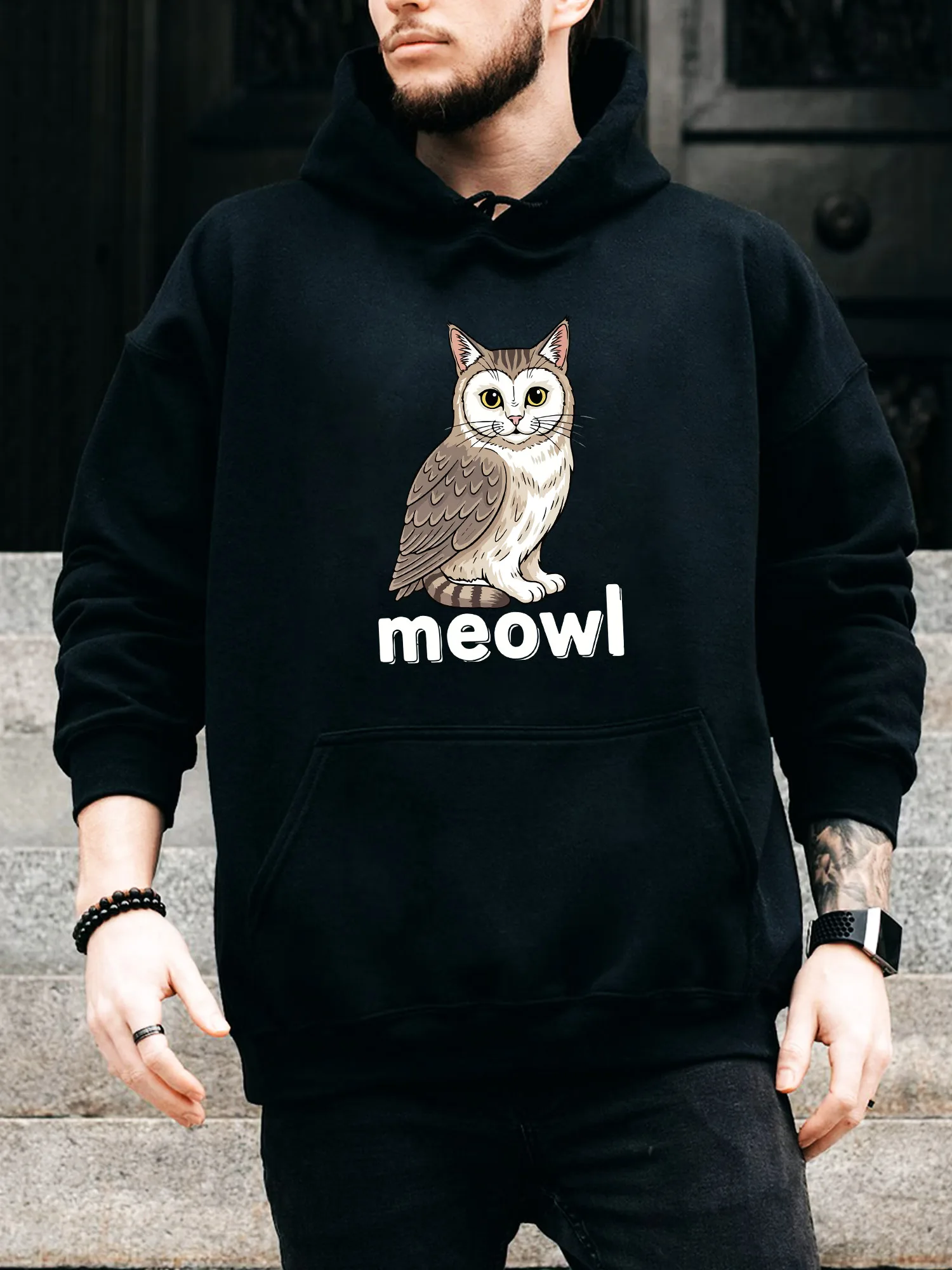 Мужская толстовка на шнурке Cute Meowl — повседневный удобный черный пуловер, осенне-зимняя толстовка с капюшоном
Мужская толстовка на шнурке Cute Meowl — повседневный удобный черный пуловер, осенне-зимняя толстовка с капюшоном