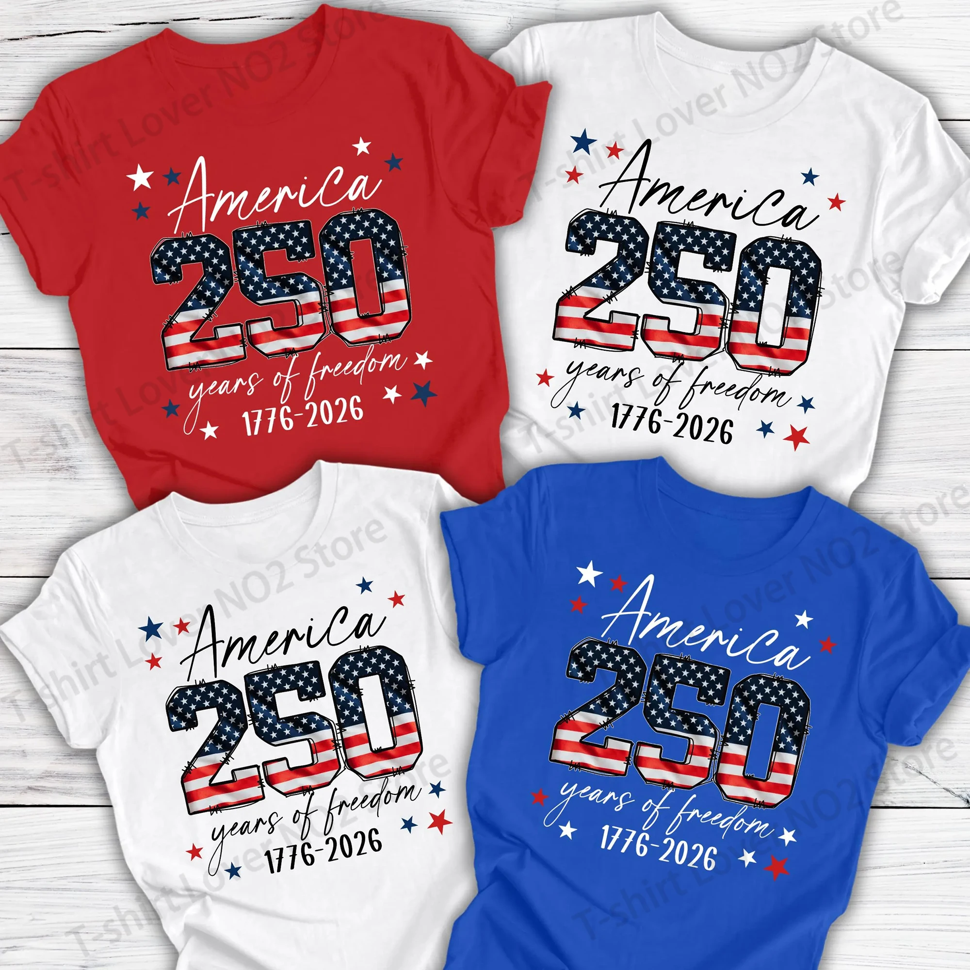 New USA 250th Anniversary Short Sleeve Casual 4th July T-shirt Summer Fashion Unisex Harajuku Short Sleeve Family Shirts
New USA 250th Anniversary Short Sleeve Casual 4th July T-shirt Summer Fashion Unisex Harajuku Short Sleeve Family Shirts