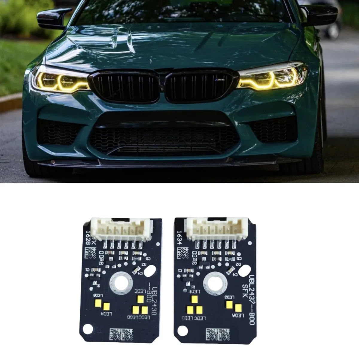 Headlight LED Module DRL Module Daytime Running Light Yellow Color OE# 63117214939 63117214940 For BMW G30 G38 2018 2019 2020
Headlight LED Module DRL Module Daytime Running Light Yellow Color OE# 63117214939 63117214940 For BMW G30 G38 2018 2019 2020