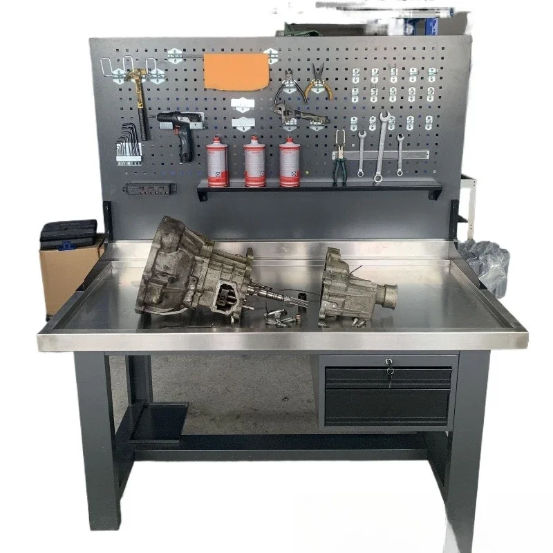 Auto Repair Engine Transmission Heavy Duty Anti-static Workbench Stainless Steel Laboratory Workshop Operation Inspection Table
Auto Repair Engine Transmission Heavy Duty Anti-static Workbench Stainless Steel Laboratory Workshop Operation Inspection Table