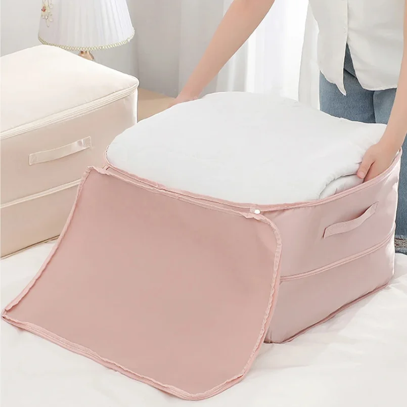Heavy-Duty Self-Compressing Storage Bag - Portable Organizer for Clothes, Blankets & Quilts, Ideal for Closet Organization
Heavy-Duty Self-Compressing Storage Bag - Portable Organizer for Clothes, Blankets & Quilts, Ideal for Closet Organization
