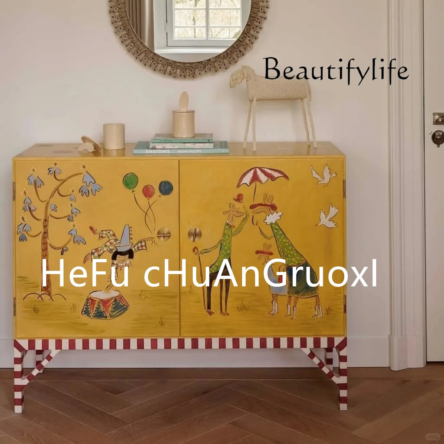 X Medieval American Painted Side Cabinet, Living Room Home Retro Style Art Locker, Storage Cabinet Against The Wall
X Medieval American Painted Side Cabinet, Living Room Home Retro Style Art Locker, Storage Cabinet Against The Wall