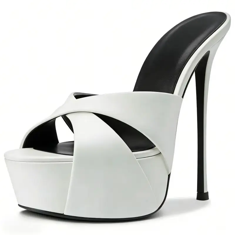 Yellow Platform Stiletto Mules for Women Open Toe Cross Strap Ultra High Heel Sandals Slip On Summer Outside Footwear
Yellow Platform Stiletto Mules for Women Open Toe Cross Strap Ultra High Heel Sandals Slip On Summer Outside Footwear