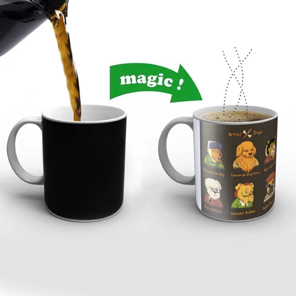 Artist Dogs Creativity Change Color Chang mug Ceramic mug Hot Coffee Cup Breakfast Cup Mug Friend Gift
Artist Dogs Creativity Change Color Chang mug Ceramic mug Hot Coffee Cup Breakfast Cup Mug Friend Gift