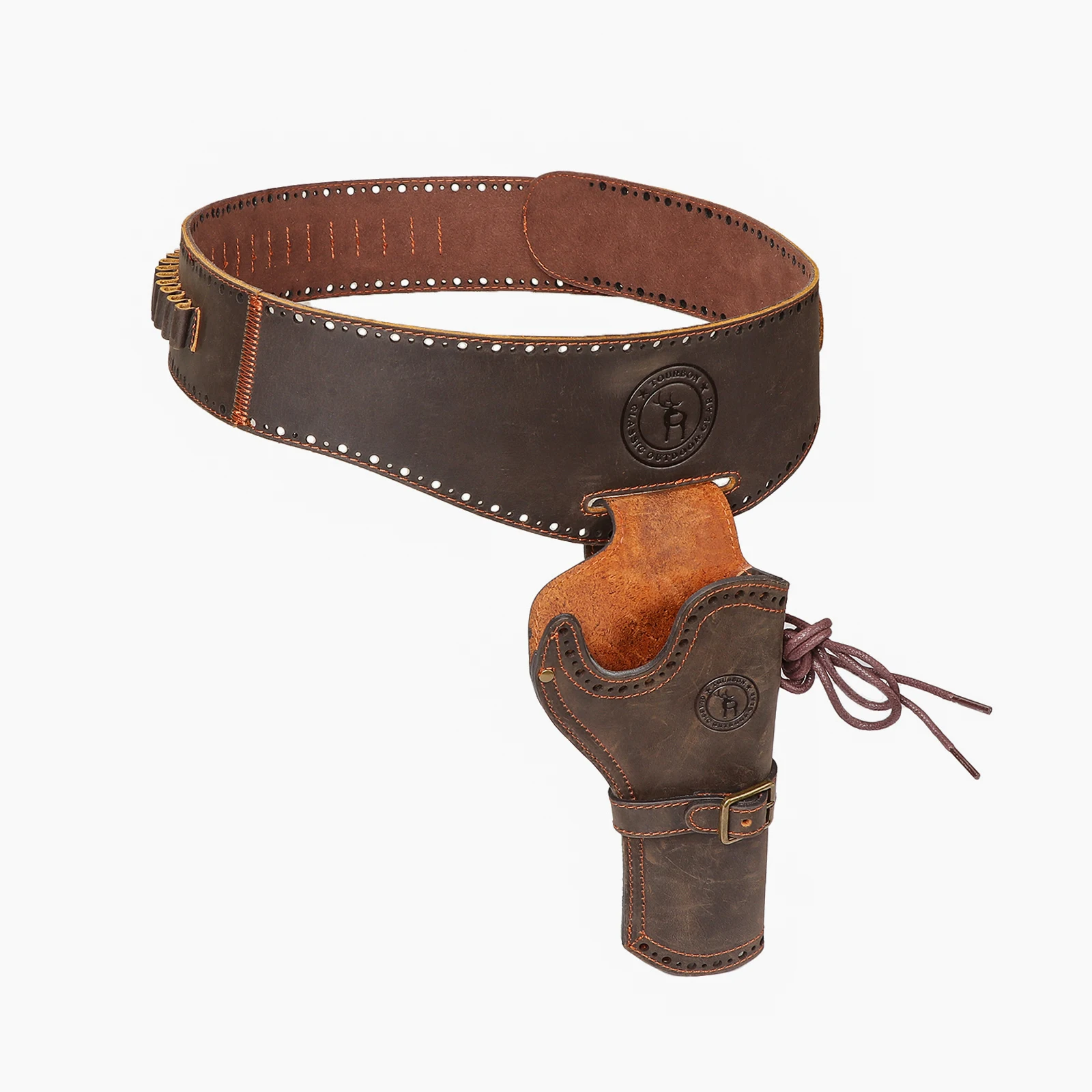 Tourbon Hunting Accessories Leather Pistol Holster Waist Bag Handgun Pouch Shell Ammo Belt 20 Rounds Fits 44/45 Cartridges
Tourbon Hunting Accessories Leather Pistol Holster Waist Bag Handgun Pouch Shell Ammo Belt 20 Rounds Fits 44/45 Cartridges