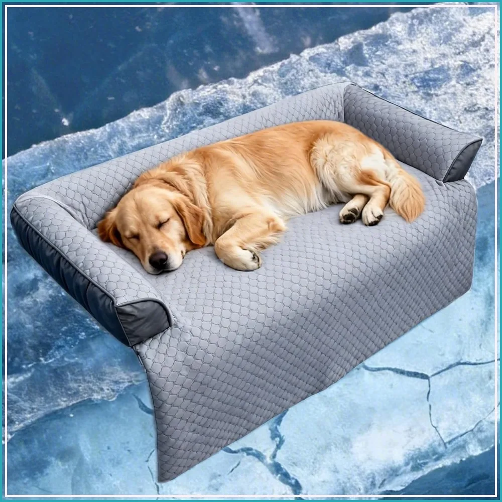 Cooling Dog Bed Mat with Bolster Pillow Washable Couch Cover Breathable Summer Pet Bed Protector Indoor Extra Large
Cooling Dog Bed Mat with Bolster Pillow Washable Couch Cover Breathable Summer Pet Bed Protector Indoor Extra Large