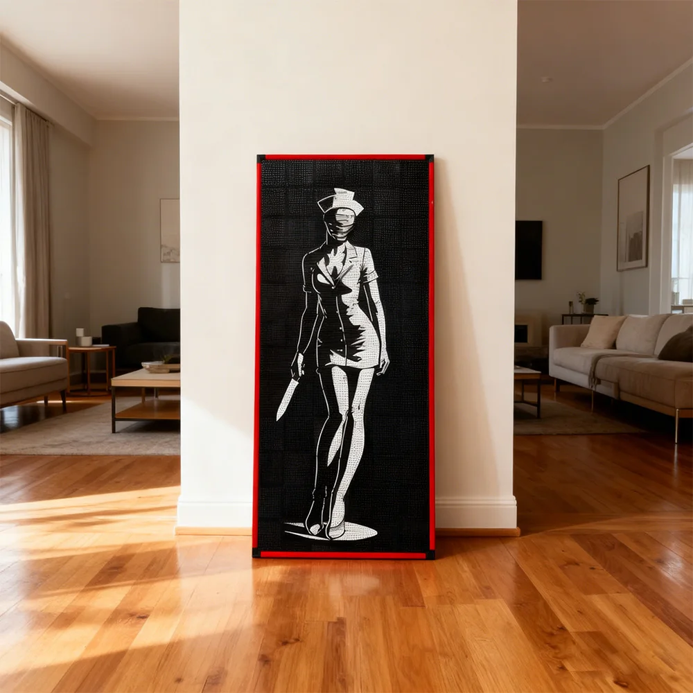 Gobricks MOC Art Relief Of A Female Horror Character Building Blocks Model Horror Movie Nurse Monster Bricks Assembly Toys Gifts
Gobricks MOC Art Relief Of A Female Horror Character Building Blocks Model Horror Movie Nurse Monster Bricks Assembly Toys Gifts