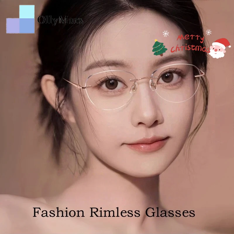 OLLYMURS Сверхлегкие модные очки без оправы «кошачий глаз» женские ретро титановый сплав ретушь лицо оптическая оправа по рецепту 690A
OLLYMURS Сверхлегкие модные очки без оправы «кошачий глаз» женские ретро титановый сплав ретушь лицо оптическая оправа по рецепту 690A
