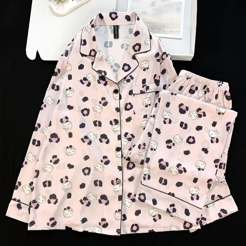 Sanrio Hello Kitty Pyjama Femmes Sexy Kawaii Cartoon Women Sleepwear Pant Long Sleeve Pajamas Spring Nightwear Student Home Suit
Sanrio Hello Kitty Pyjama Femmes Sexy Kawaii Cartoon Women Sleepwear Pant Long Sleeve Pajamas Spring Nightwear Student Home Suit