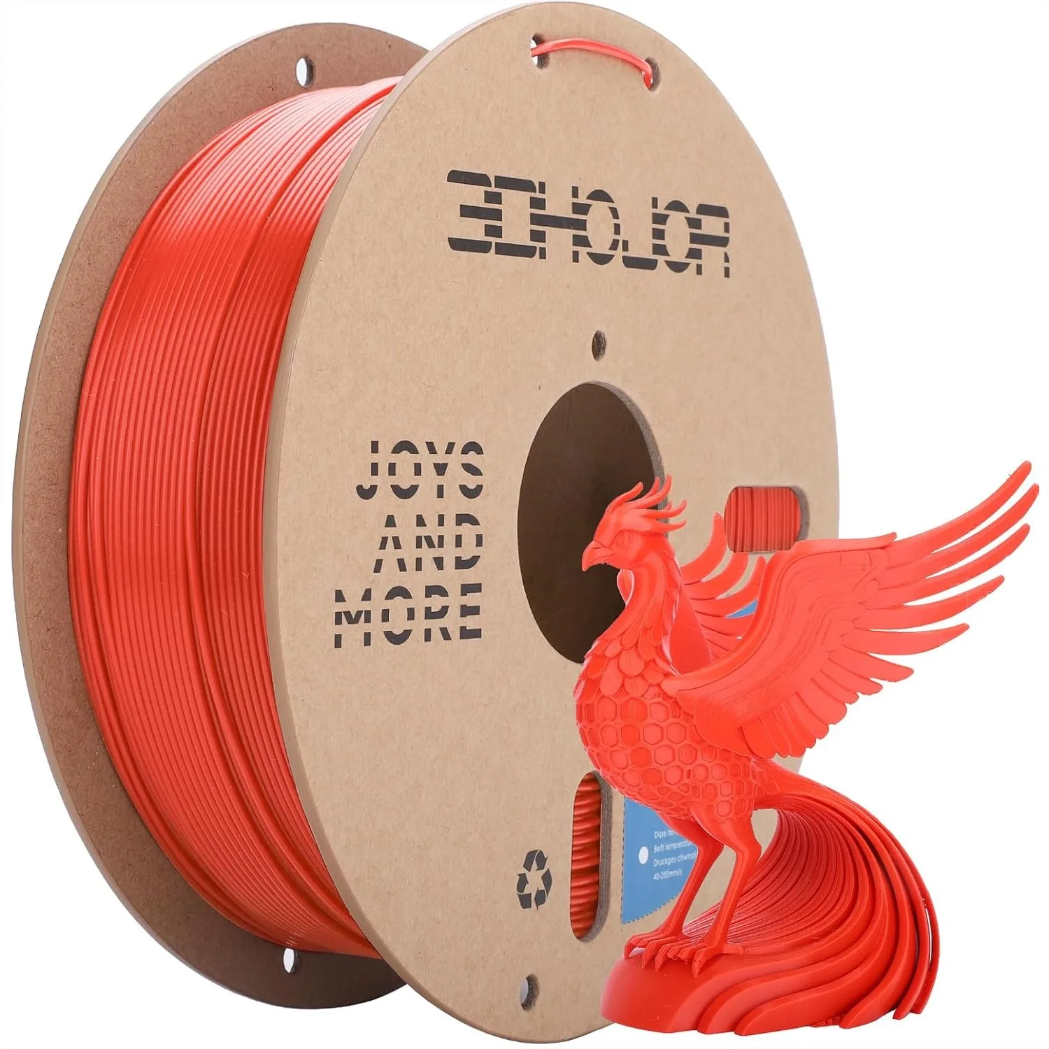 PLA Filament 1.75mm, 1kg Cardboard Spool, Dimensional Accuracy +/- 0.03mm, Odor Free, Clog Free for Most FDM 3D Printers, Red
PLA Filament 1.75mm, 1kg Cardboard Spool, Dimensional Accuracy +/- 0.03mm, Odor Free, Clog Free for Most FDM 3D Printers, Red