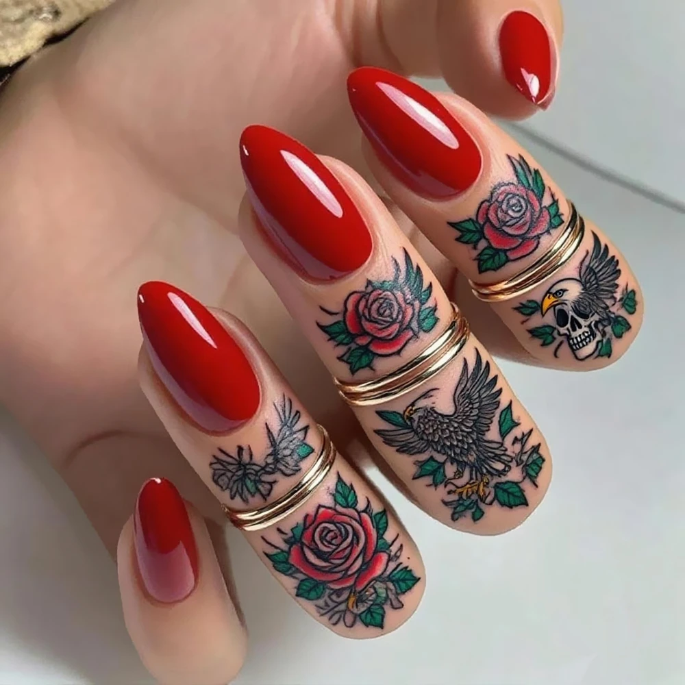 QPKUO Acrylic Press On Fake Nail Wine Red Short Stiletto False Nail With Glue Sticker DIY Women Finger Tips Manicure Accessory
QPKUO Acrylic Press On Fake Nail Wine Red Short Stiletto False Nail With Glue Sticker DIY Women Finger Tips Manicure Accessory