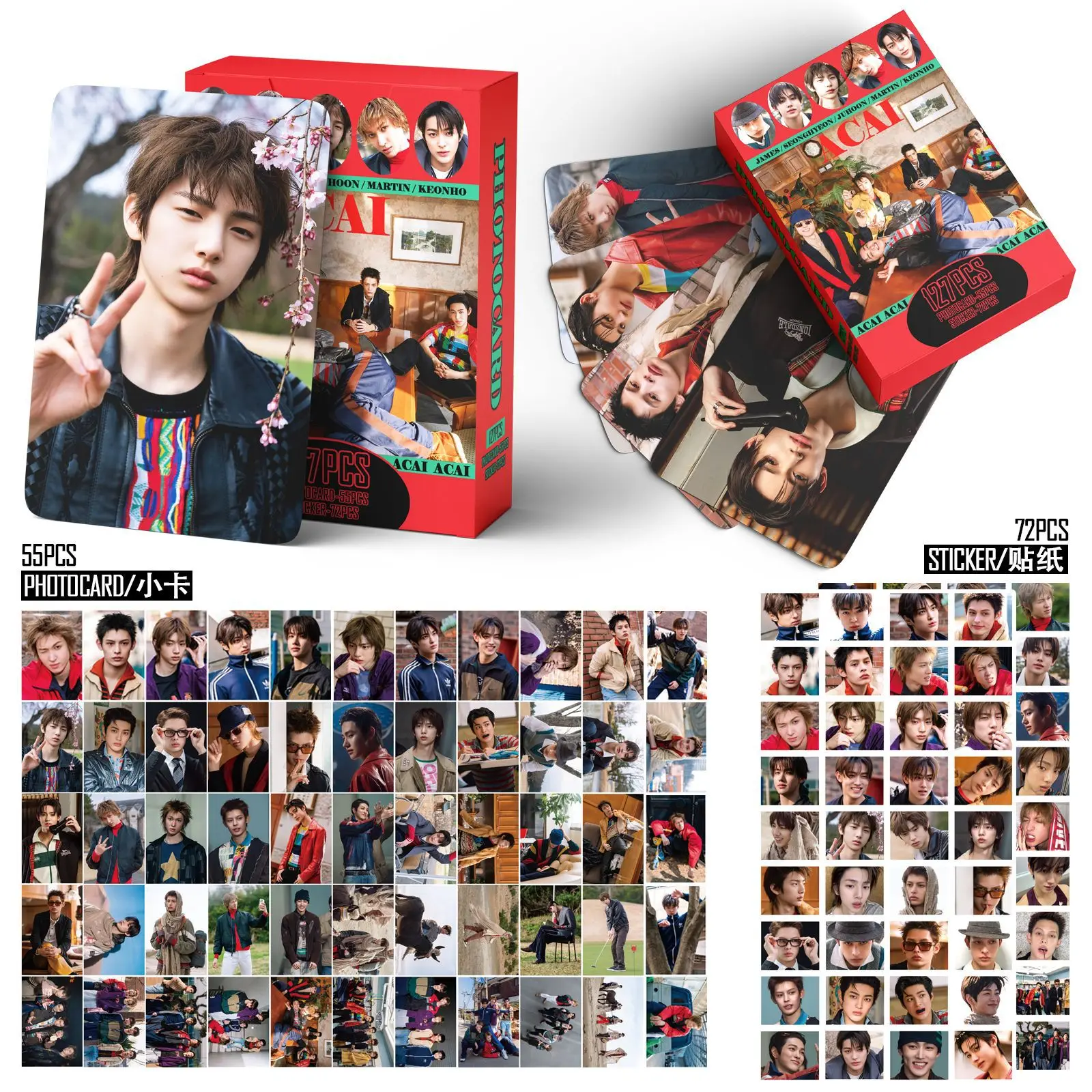127Pcs/Set Idol CORTIS New Album GreenGreen Lomo Cards And Stickers Postcards Martin James Juhoon Seonghyeon Keonho Fans Gifts
127Pcs/Set Idol CORTIS New Album GreenGreen Lomo Cards And Stickers Postcards Martin James Juhoon Seonghyeon Keonho Fans Gifts