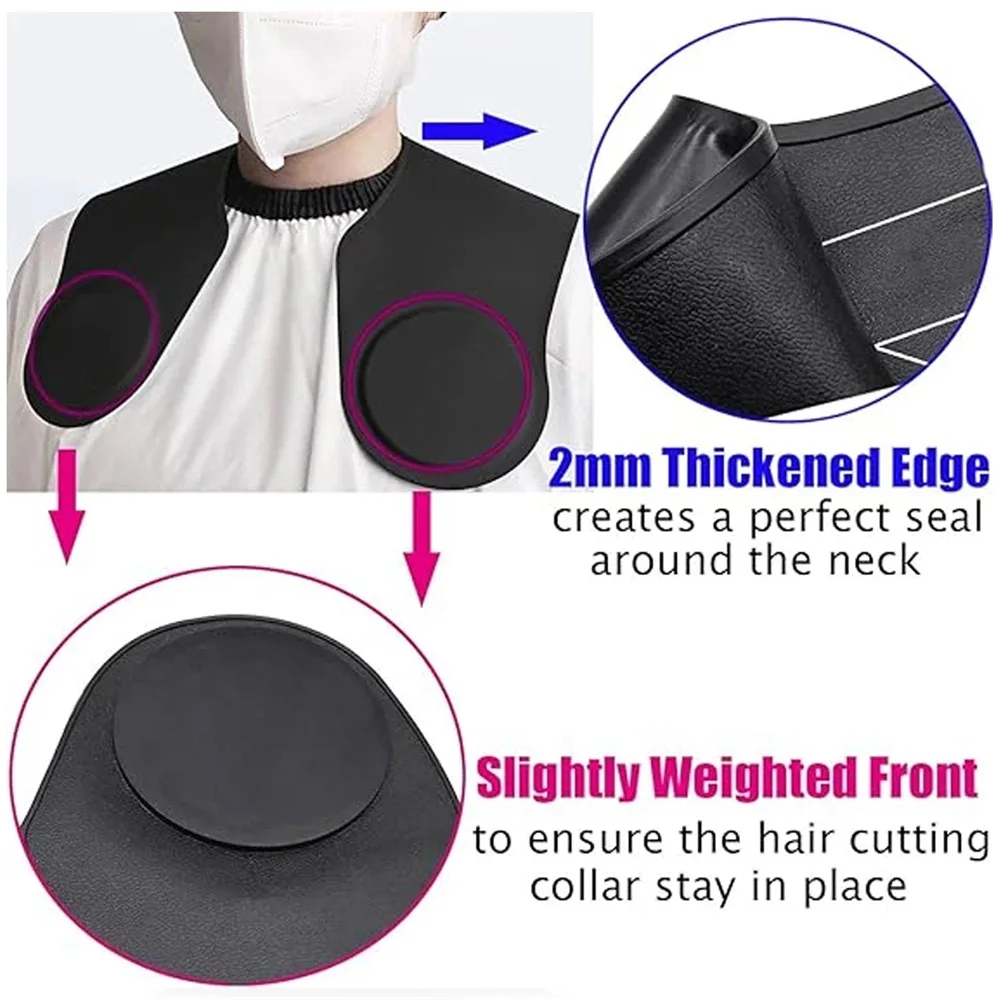 Hair Dyeing Cloak Tools Black Barber Silicone Hairdressing Coloring Collar Salon Waterproof Hair Cutting Cape Pro Barbershop
Hair Dyeing Cloak Tools Black Barber Silicone Hairdressing Coloring Collar Salon Waterproof Hair Cutting Cape Pro Barbershop