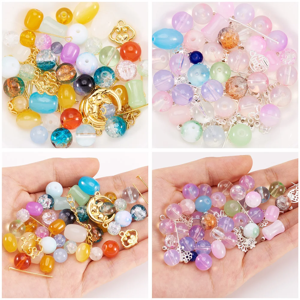 Pandahall 2 Sets Jewelry Findings Kits Lampwork Beads Alloy Charm Head Pin Bead Cap for Bracelet Dangle Earrings DIY Making
Pandahall 2 Sets Jewelry Findings Kits Lampwork Beads Alloy Charm Head Pin Bead Cap for Bracelet Dangle Earrings DIY Making