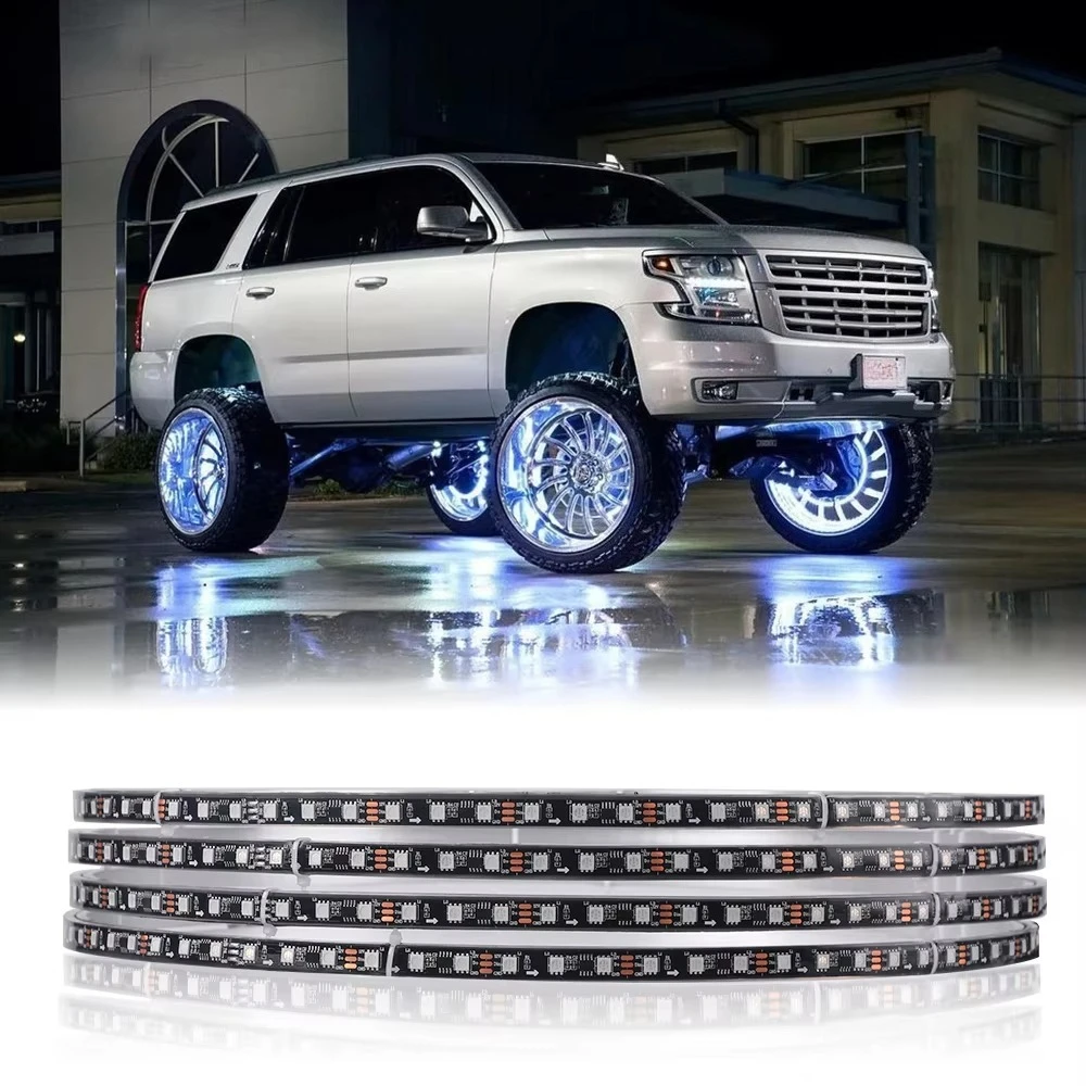 15.5Inch Double Row Rgb Led Wheel Ring Light Kit,Tire Lights Turn Signal Led Wheel Lights For Wrangler Cars
15.5Inch Double Row Rgb Led Wheel Ring Light Kit,Tire Lights Turn Signal Led Wheel Lights For Wrangler Cars
